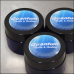 3-Pack Blue Glass Hologram Containers