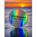 Chakra Set of One Health Holograms on Glass Cabachons